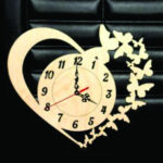 Heart Buterfly Wall Clock WC126